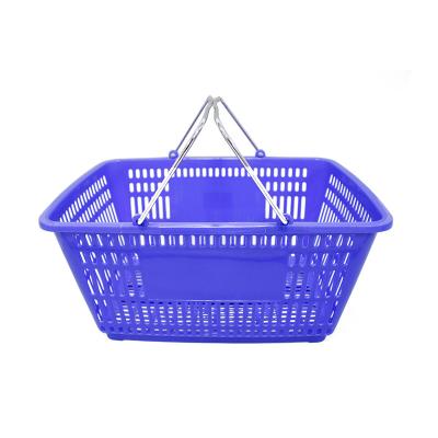 China Wholesale PP Plastic Grocery Handle Shopping Baskets For Supermarket / Store for sale