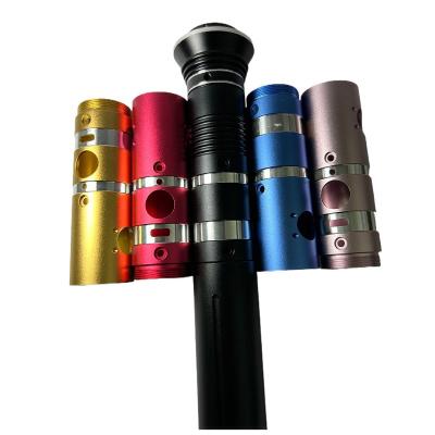 China CNC Parts Custom High Quality Milling Aluminum Flashlight Anodized CNC Turned Shaft Knurled Pre-rotating Aluminum Flashlight Case for sale