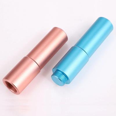 China Manufacturer Custom Precision CNC Aluminum Rotating Machine Parts Flashlight Aluminum CNC Turning Led Torch Flashlight Housing Case for sale