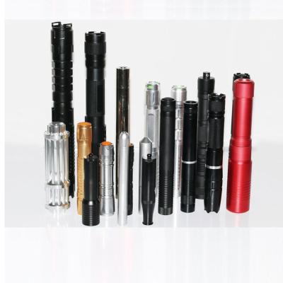 China CNC Aluminum Alloy Metal Aluminum Torch Led Shell Light Explosion Accessory Rapid Prototype Processing For Titanium Flashlight Parts for sale