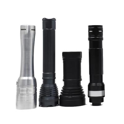 China Aluminum CNC Fishing Lamp Shell Flashlight Parts Aluminum Alloy Flashlight Accessories Processing Flashlight Shell Processing for sale