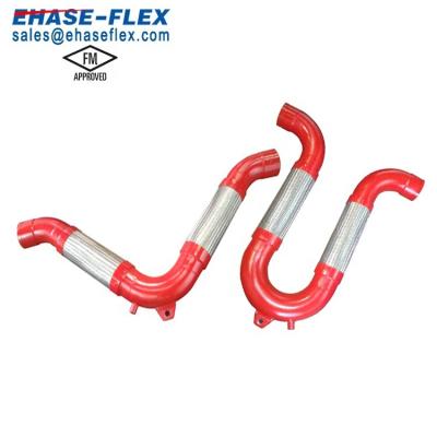 China Seismic Motion FM Approved Flexible Metal U Pipe Loop Anti Seismic Fire Loop for sale