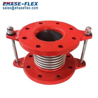 China Expansion Joint with Tie Rod Used in high temperature axial metallic corrugated bellows welding flanged expansion joint with tie rod for sale