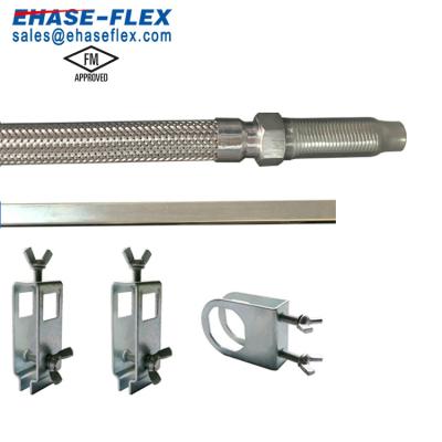 China Used in Buillding 1inch Stainless Steel Pipe Commercial Flexible Fire Hose Sprinkler Drops Connection for sale