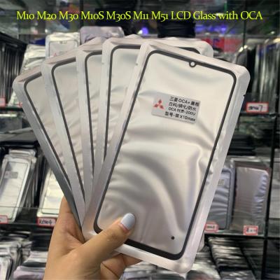 China 100% Tested High Quality Galaxy Phone M10/M20/M30/M10S/M30S/M11/M51 High Quality Wholesale Price LCD Screen Top Glass Lens Covers for sale