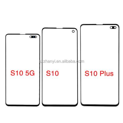 China Wholesale Price High Quality High Quality Galaxy S10 S10+ S10 Plus Phone Repair Parts LCD Top Cover Glass Lens Replacement for sale