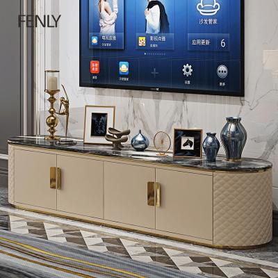 China Storage Home Furniture Living Room TV Stand And Modern Marble Coffee Table TV Stand for sale