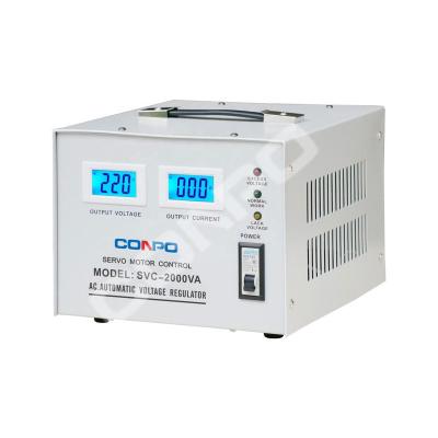 China SVC SVC-2000VA Servo Motor Type Automatic Stabilizer AVR Estabilizador de voltaje 220VAC/110VAC for sale