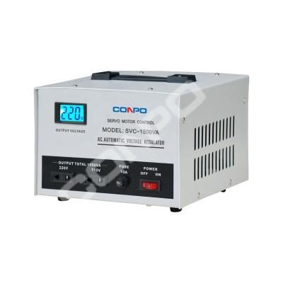 China SVC SVC-1000VA/1500VA Servo Motor Controlled Automatic Voltage Stabilizer AVR Estabilizador de voltaje 220V/110VAC for sale