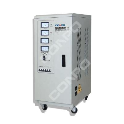 China TNS TNS-15KVA three phase servo motor AC voltage regulator AVR 380V/400VA, 220V/230V automatic stabilizer for sale