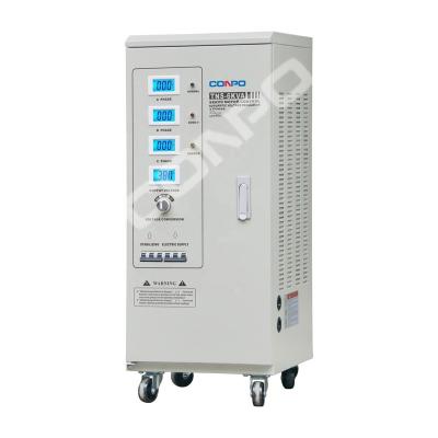 China TNS TNS-6KVA AC Voltage Regulator Three Phase Servo Type AVR Estabilizador de voltaje 380V/400VAC Automatic Stabilizer for sale