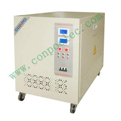 China TNS SVC-C20K-3 20KVA Three Phase AC Voltage Stabilizer AVR 380V/400VAC Servo Type Automatic Regulator for sale