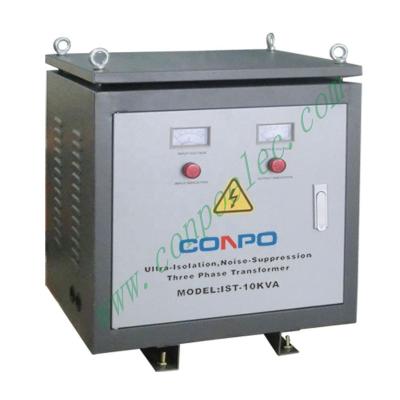 China Isolation/insulation IST-6KVA, 10KVA three 3 phase isolation transformer 10KVA step down transformer 110/120V/200V/220V/230V/240V etc. optional for sale