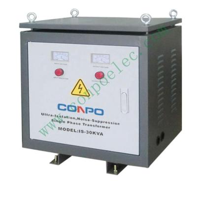 China Single Phase Isolation/Insulation Transformer 30KVA IS-30KVA Step Up Down Transformer 110/120V/200V/220V/230V/240V etc. optional for sale