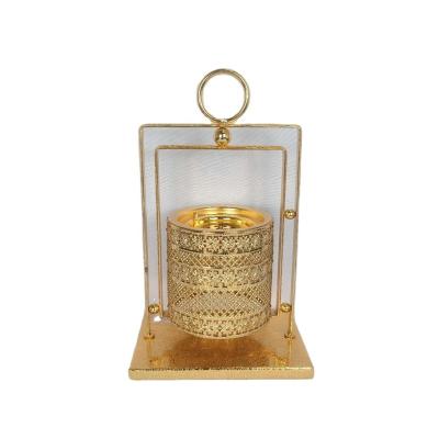 China 2021 Middle East Gold Mubkhar Charcoal Censer Burner Censer Bakhoor Arabian Arabic Incense Burner for sale