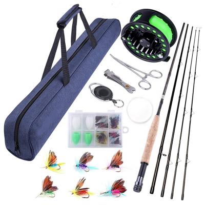 China Portable Fly Fishing Rod and Reel Starter Combo Kit for sale