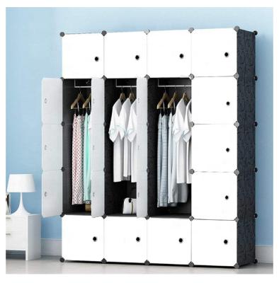 China (Size) Beautifully Designed DIY Furniture Wardrobe Storage Organizer Portable Adjustable Wardrobe Closet for Girls for 20 Cubes 4mm Modern for sale