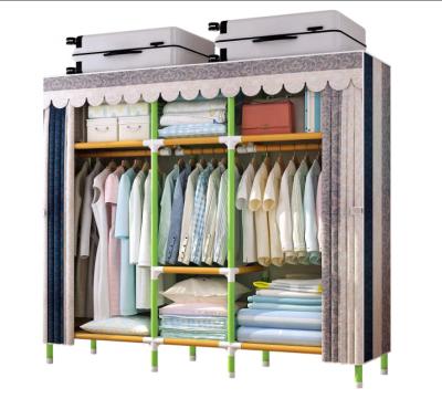 China Portable (Waist) Wardrobe Adjustable Storage Cabinet Shelves Organizer with Polyester Oxford Fabric Quick and Easy to Assemble for sale