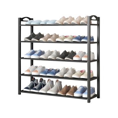 China (Size) Adjustable Modern Economical Panel Shoes Cabinet / Metal Shoe Rack Designs for sale