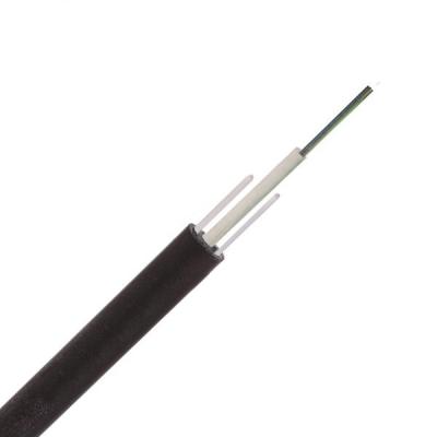 China Aerial Outdoor Flat Unshielded Fiber Optic Cable Duct FRP Cable 8 Core 12 Core ASU GYFXTY Strength for sale