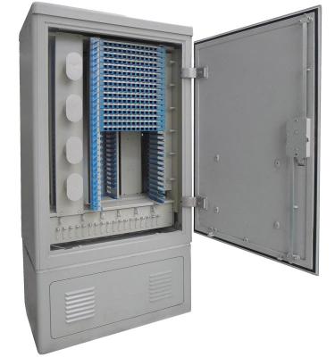 China Durable Outdoor 288 Core FTTH FTTB FTTX Network Fiber Optic ftth Cross-Connect Rack Cabinets for sale