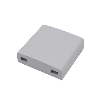 China FTTH FTTB FTTX Network Roset 2 Core Faceplate 2 Port Mini Fiber Optic Terminal Box for sale