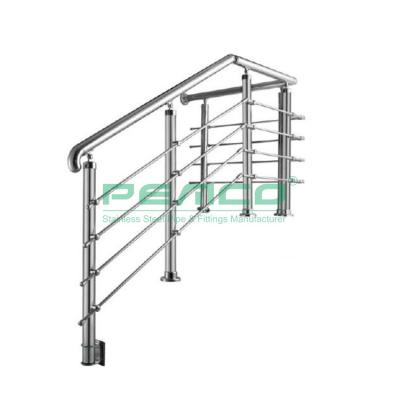 China Traditional Hot Sale SS 304/316 Tube Post Railing Fencing Stainless Steel Stair Handrail Systems for sale