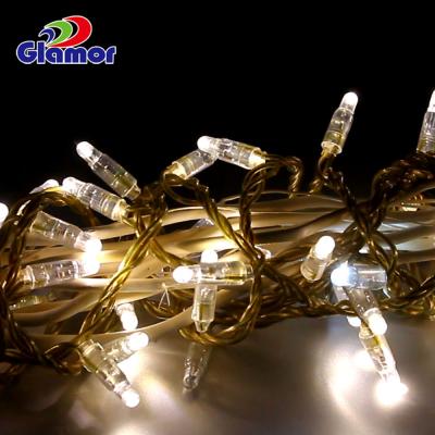 China String Lights Outdoor and Indoor Christmas Holiday Light IP65 Decoration 33.33ft 100 LED PVC Wire LED String Light for sale