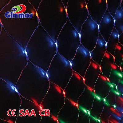 China 220-240V Outdoor Christmas Decoration Palm Tree Trunk PVC Wire LED Shrink Net Light String for sale