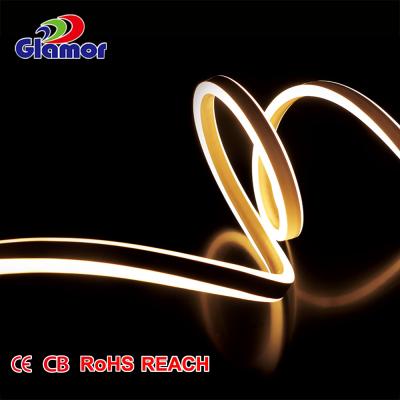 China LANDSCAPE Charm Double Side IP65 120leds/m Flexible Bright Car LED Waterproof Cold White Neon Flex 15mm*8mm for sale