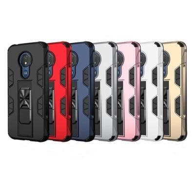 China LeYi E7 Eco-friendly Phone Cover Kickstand Shockproof Armor Ring Holder Phone Case For Motorola Moto E7 for sale