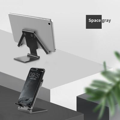 China Put the phone on it Luxury Aluminum adjustable stretchable phone holder broadcast mobile phone desktop stand for sale