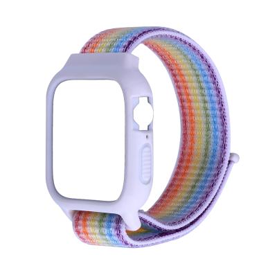 China Leyi Strap For Apple Watch 38mm Nylon Watch Band 42mm With Case 38mm/40mm/42mm/44mm for sale