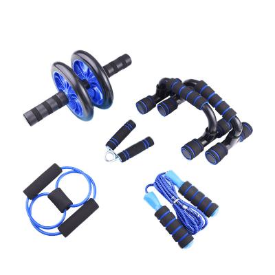 China Durable Blue Glossy Blue Shiny Abdominal Grip Abdominal Stretcher Pump Wheel Pump Wheel Combination Set for sale