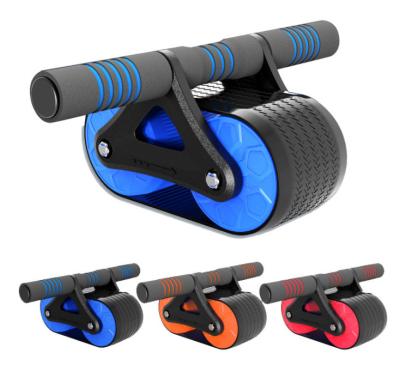 China Durable multi-functional textured silicone rebound ab wheel roller automatic exercise with soft comfortable handle for sale