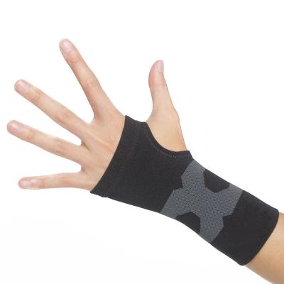 China Comfortable High Elastic Compression Custom Half-Finger Hand Wrist Support Half-Finger Sleeve Weightlifting Wrist Wraps With Thumb Loops for sale