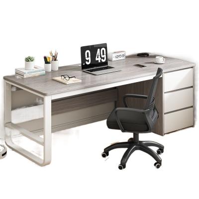 China Extendable Modern minimalist desktop computer desk, bedroom, student writing desk, simple office desk and chair combination design for sale