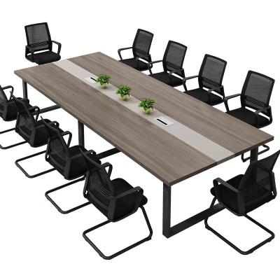 China Extendable Modern style conference table custom size office furniture with chairs for sale