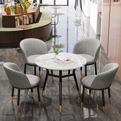 China Extendable Bestselling modern minimalist rectangular coffee table reception table with chairs for sale