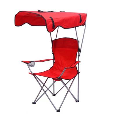 China Modern Hot selling outdoor fishing chairs with armrests sunshades beach chairs camping Oxford cloth sturdy and durable for sale