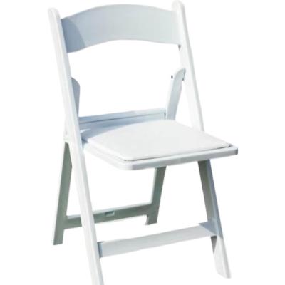 China Modern Hot selling outdoor folding chairs wedding reception chairs white foldable white backrest plastic chairs for sale