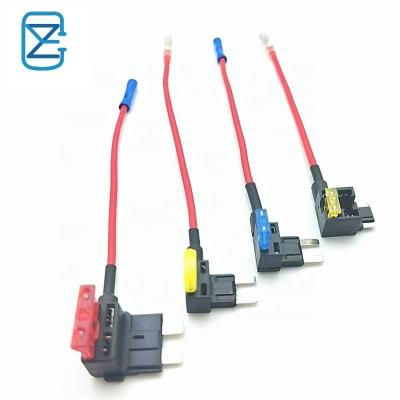 China Wholesale 16AWG 150MM Mini Blade Fuse Tap With 32V 20A Mini Car Fuse Automobile Factory Fuse Holder for sale