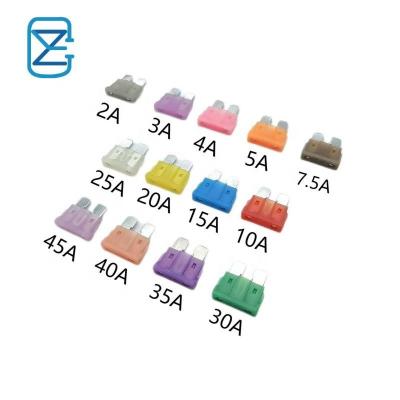 China High Quality Automotive Nylon High Voltage Auto Fuse 1A 2A 3A 5A 7.5A 10A 15A 20A 25A 30A 35A 40A 45A 50A Blade Fuse ATC 32V 48V 58V for sale