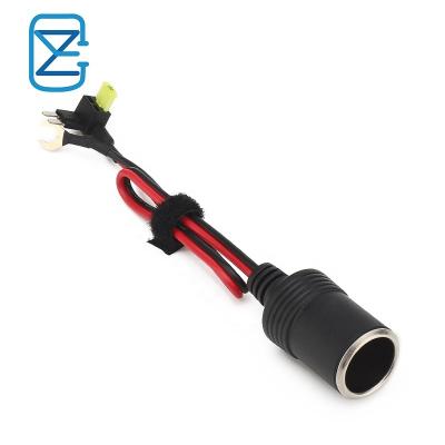 China High Quality 16Awg 12V Automotive Lead Plug Adapter Plug Into Car Auto Charger Power Outlet Cigarette Lighter Extension for sale