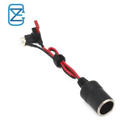 China Automobile Car Cigarette Lighter 60CM Add-a-Circuit TAP Adapter Lead Cable 16AWG With 12V Fuse Holder For Micro2 Blade Fuse for sale