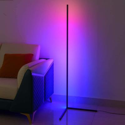 China Modern Alexa RGB Smart Corner Floor Lamp, Color Changing Modern Floor Lamps For Living Room/Bedrooms, 56