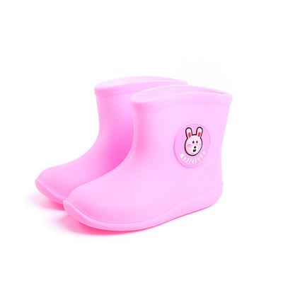 China Lightweight Kids Rain Shoes Baby PVC Rain Boots For Kids Anti Slip Rainboots No Heel J638HH for sale