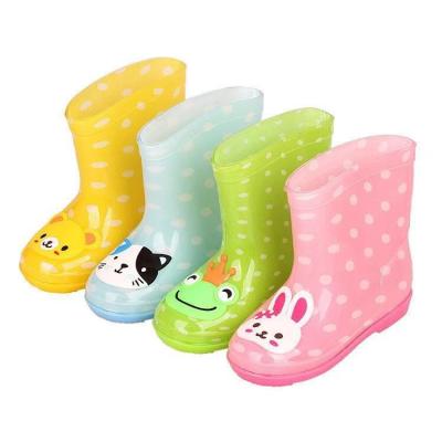 China Eco-Friendly Kids Rain Boots PVC Water Proof Kids Rubber Rain Boots Rain Shoes Rubber Boots for sale