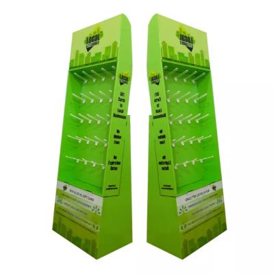 China Customized Corrugated Display Stand , Cardboard Hat Display For Retail Supermarket for sale