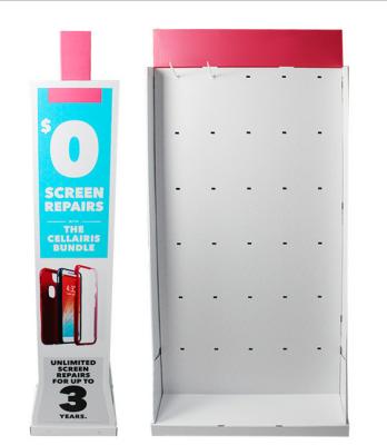 China Advertising CMYK Cardboard Hook Display for sale